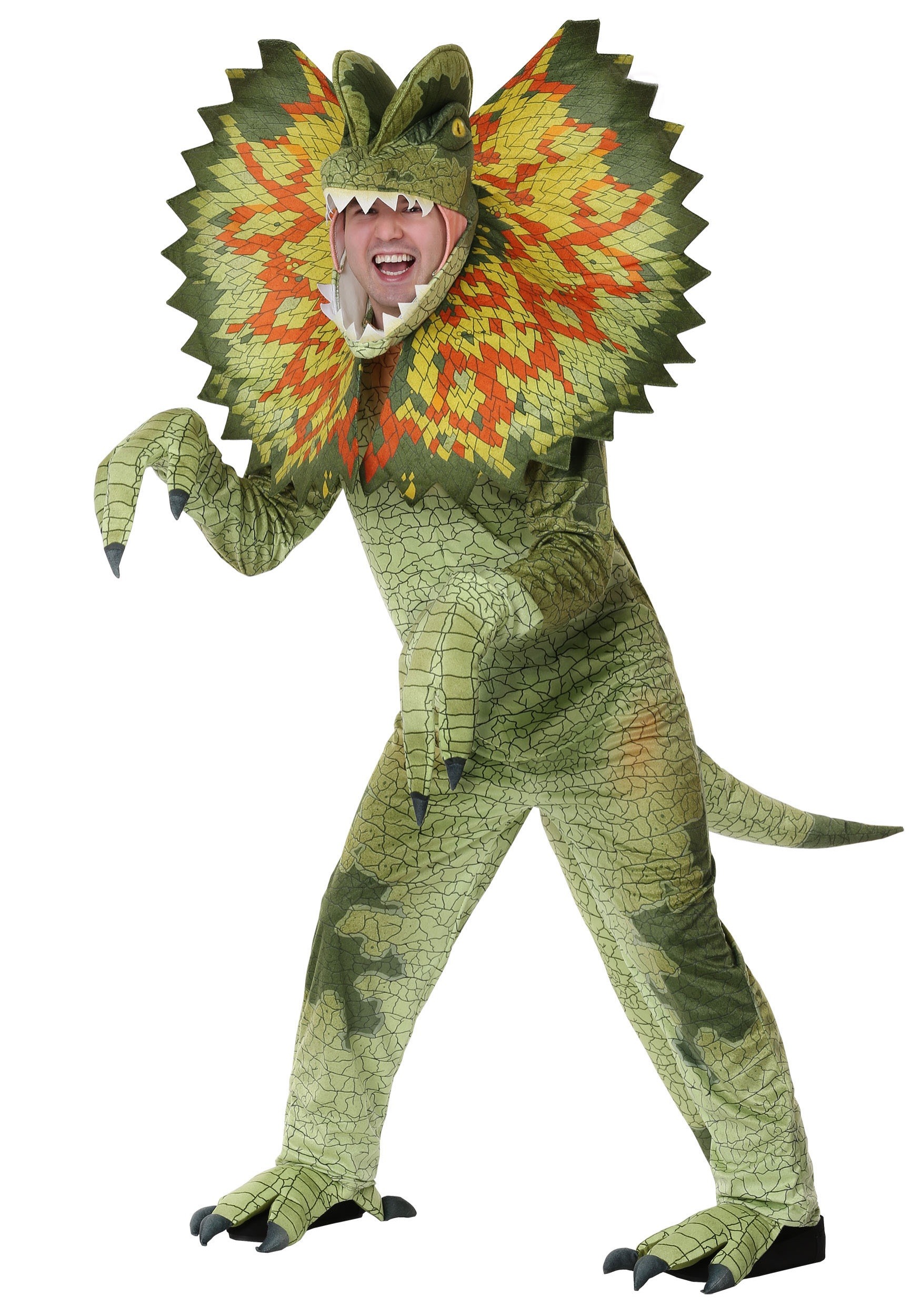 Image of Dilophosaurus Costume for an Adult | Dinosaur Costume ID FUN0344AD-S