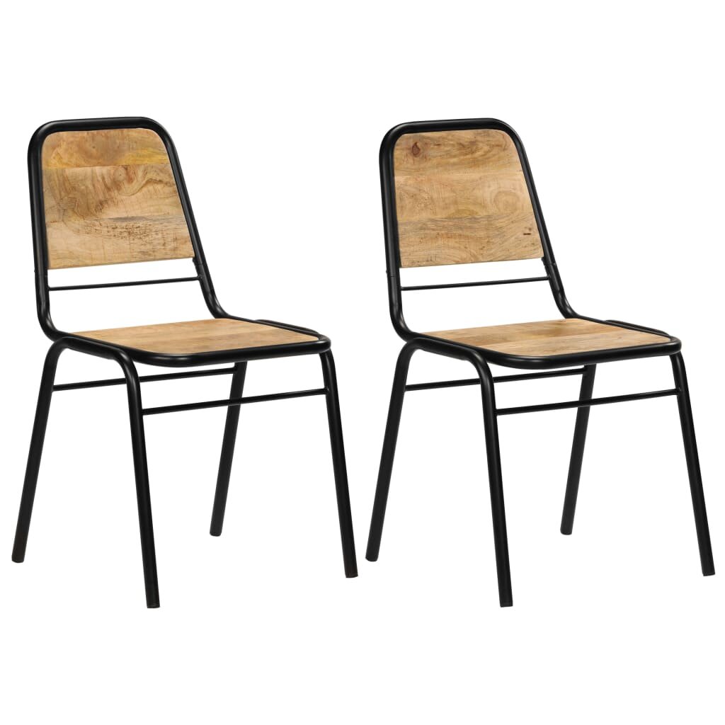Image of Dining Chairs 2 pcs Solid Mango Wood
