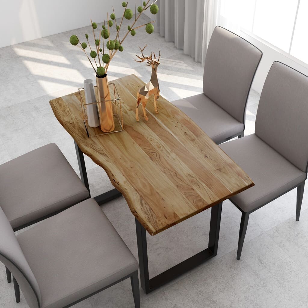 Image of Dining Table 465"x228"x299" Solid Acacia Wood