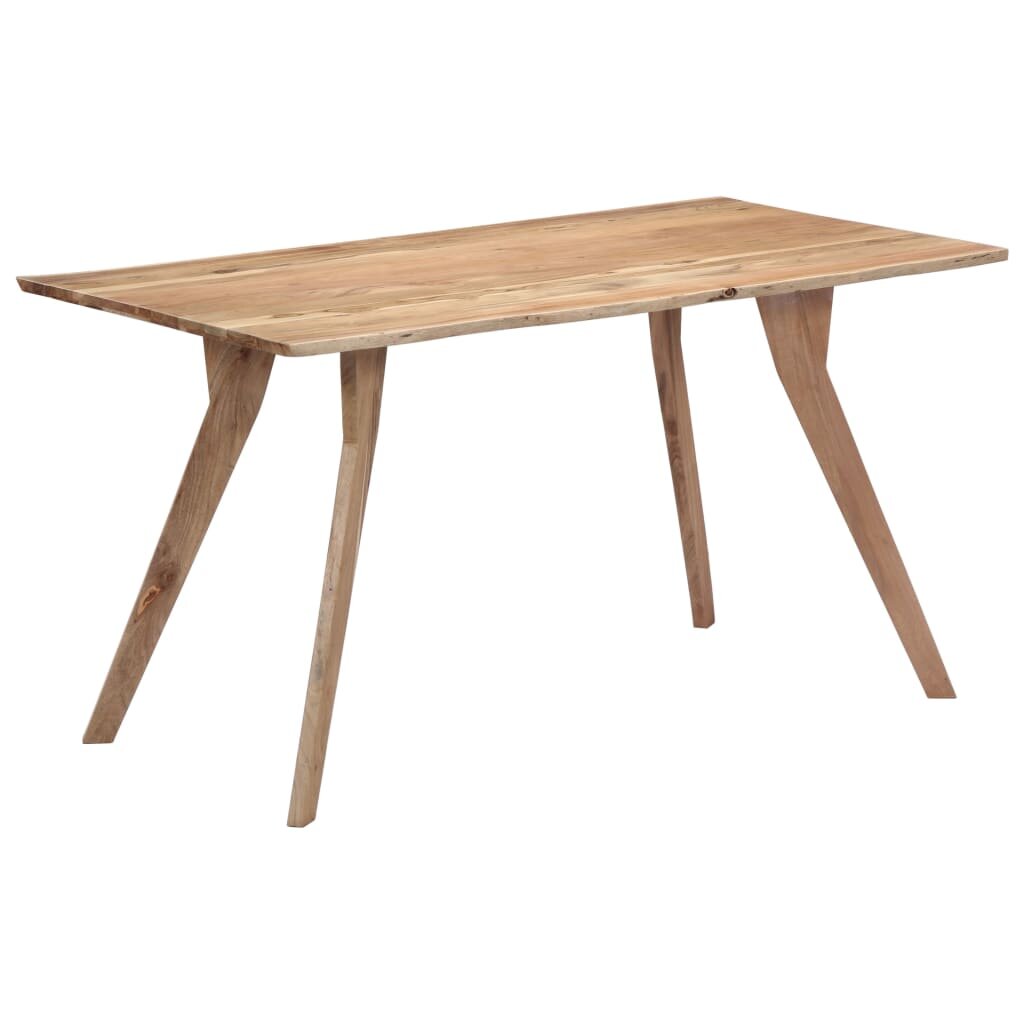 Image of Dining Table 551"x315"x299" Solid Acacia Wood