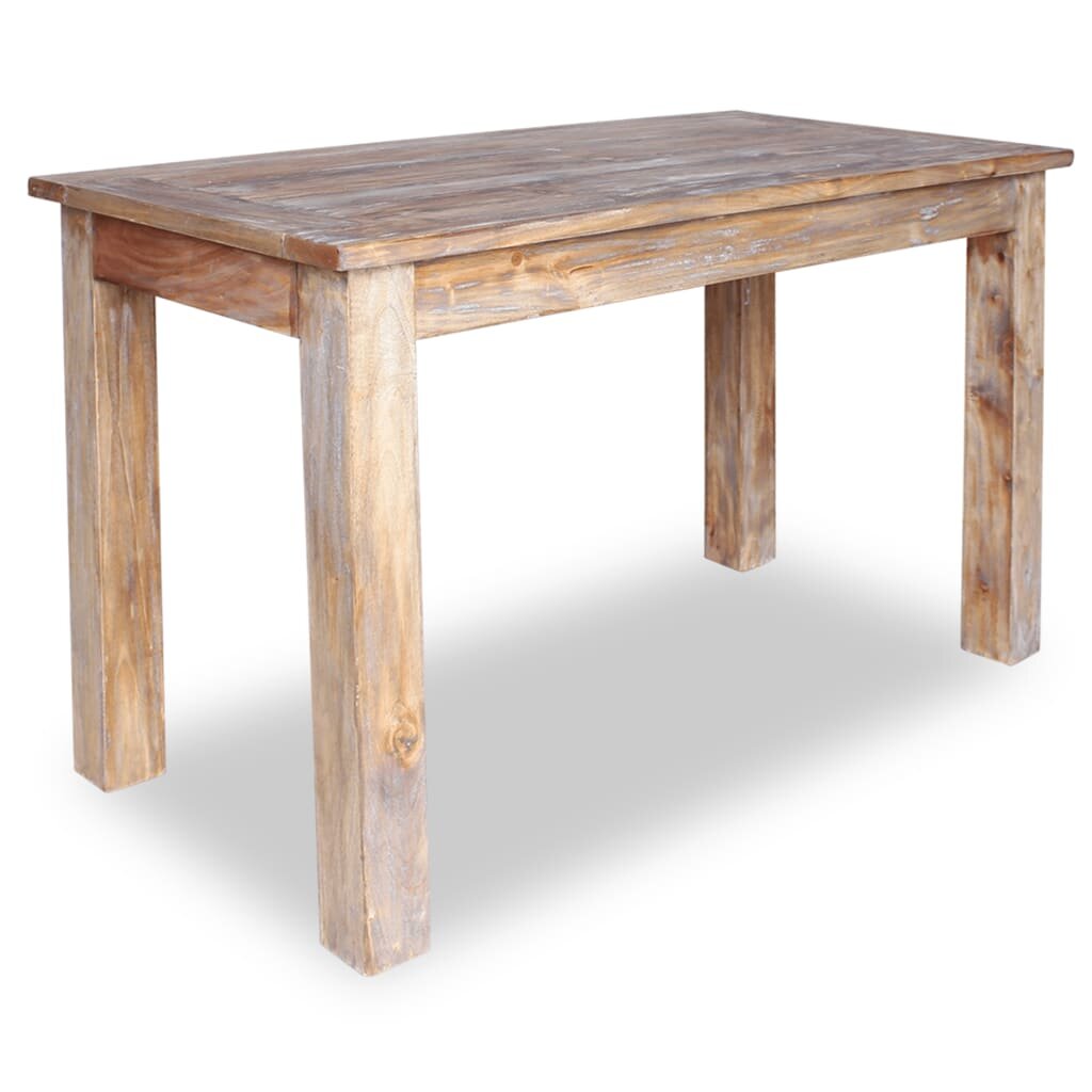 Image of Dining Table Solid Reclaimed Wood 472"x236"x303"