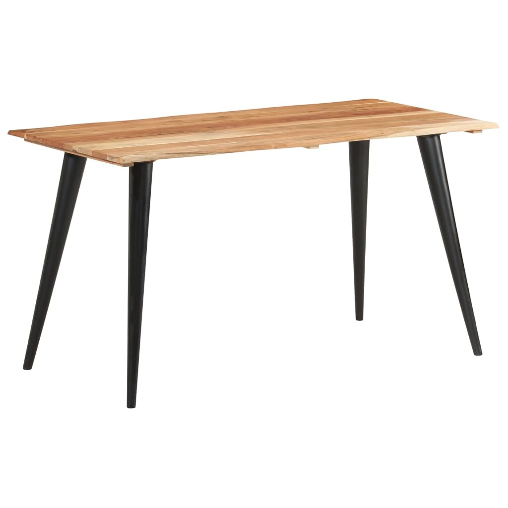 Image of Dining Table with Live Edges 551"x236"x295" Solid Acacia Wood