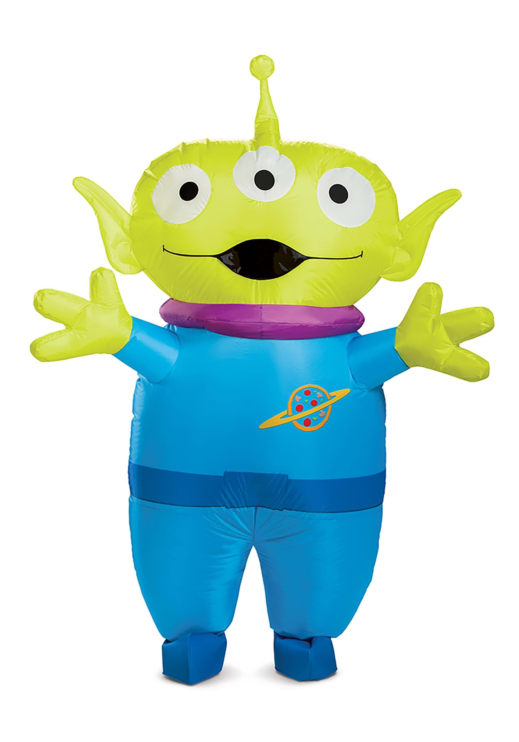 Image of Disney Adult Toy Story Alien Inflatable Costume ID DI89451AD-ST