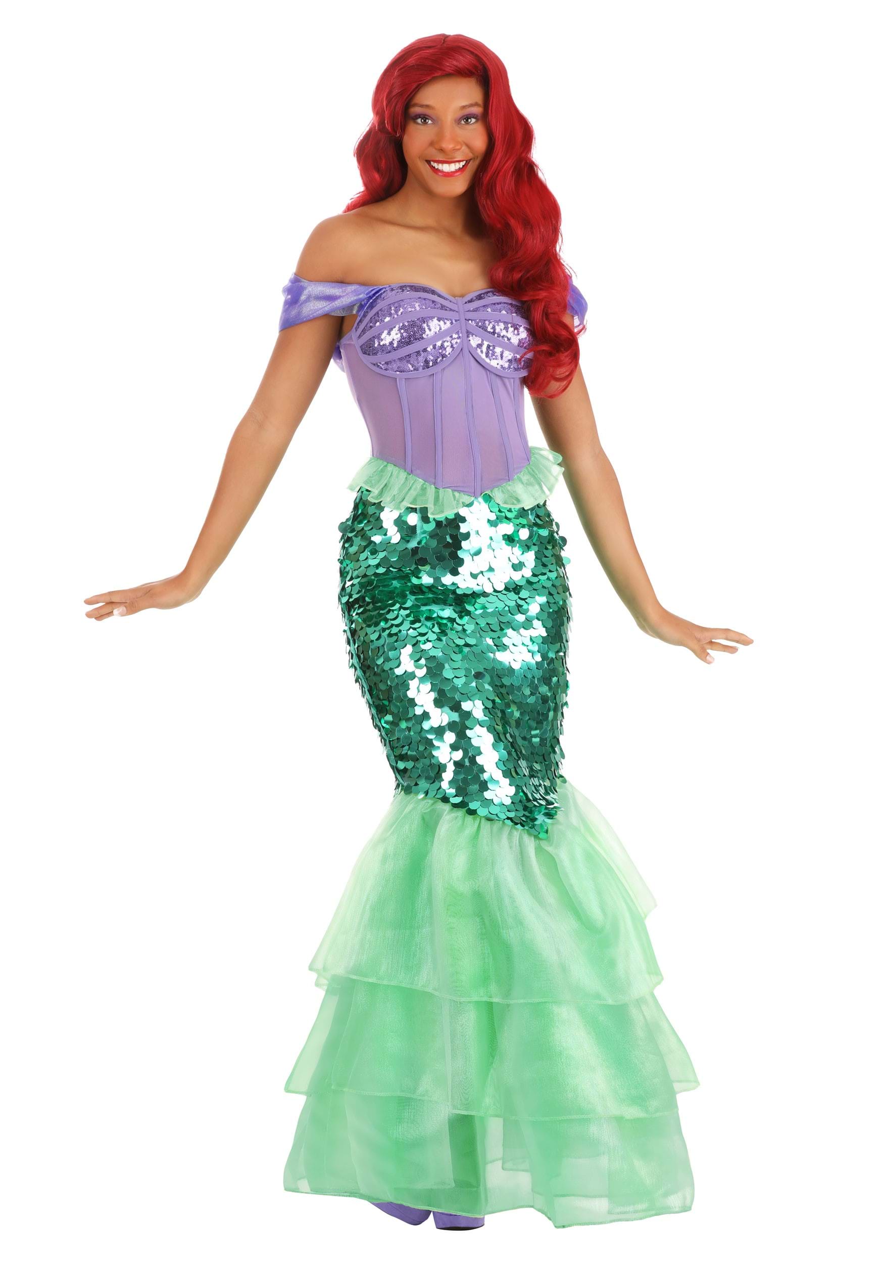Image of Disney Little Mermaid Premium Ariel Mermaid Dress for Women ID FUN4725AD-M