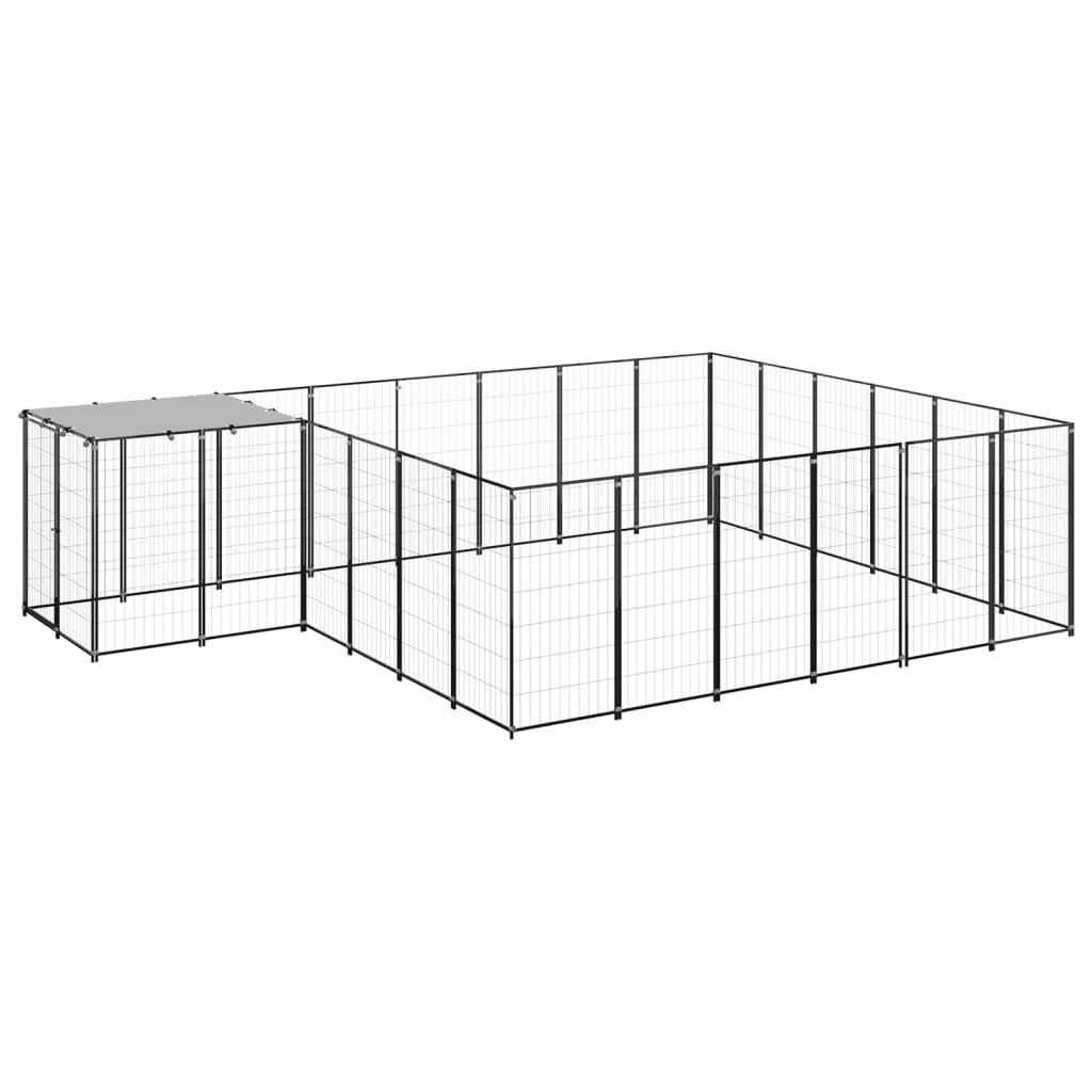 Image of Dog Kennel Black 1302 ft² Steel