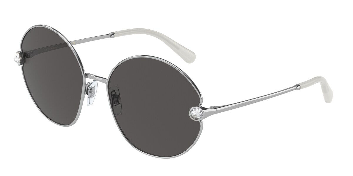 Image of Dolce & Gabbana DG2282B 05/87 59 Lunettes De Soleil Femme Argentées FR