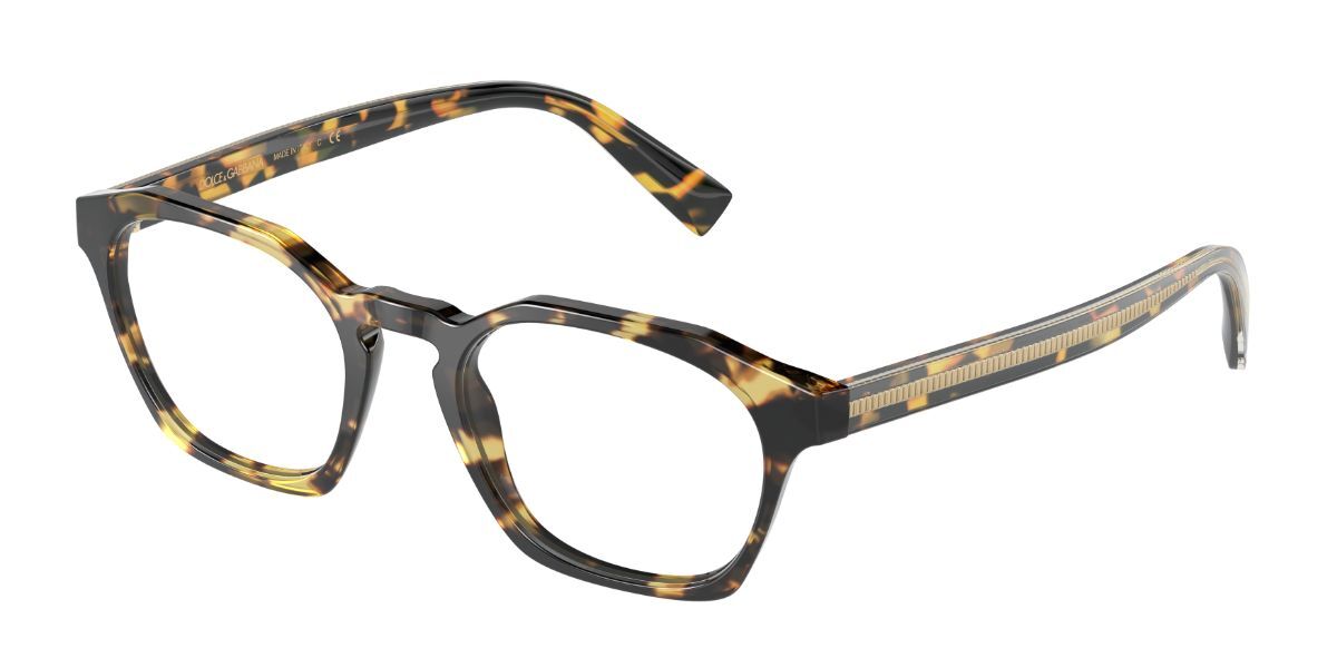 Image of Dolce & Gabbana DG3336 512 Óculos de Grau Amarelos Masculino BRLPT
