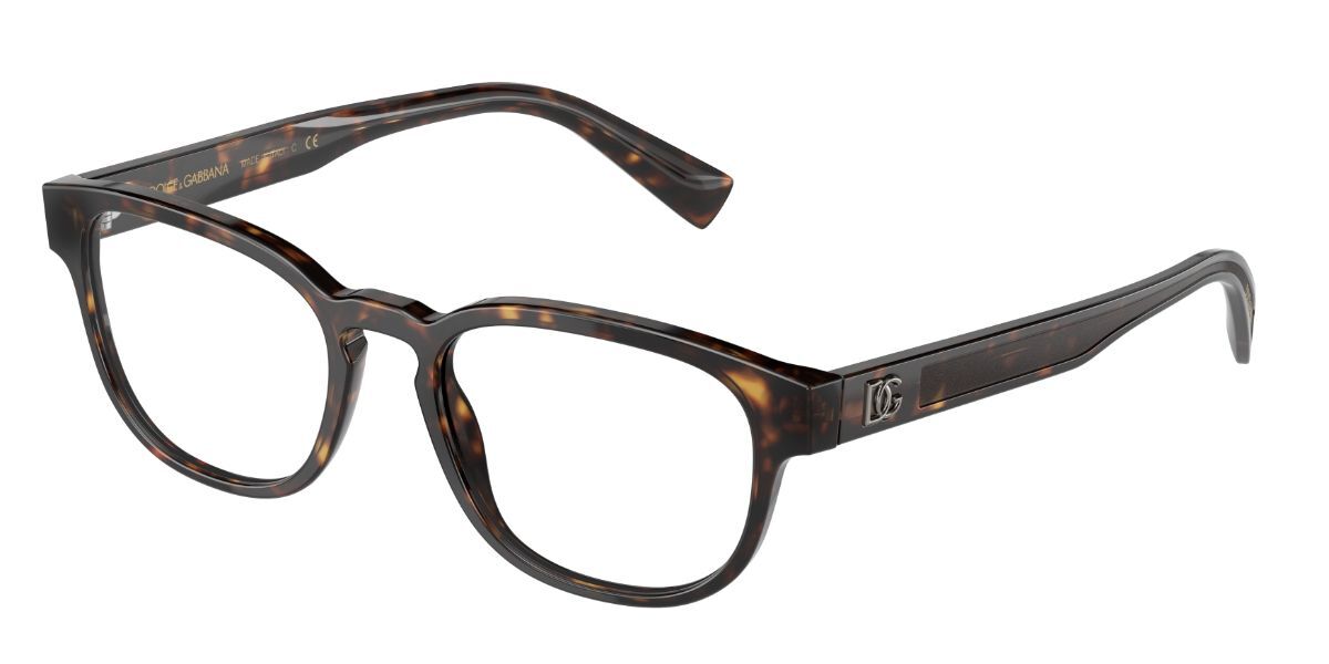 Image of Dolce & Gabbana DG3340 502 51 Tortoiseshell Męskie Okulary Korekcyjne PL