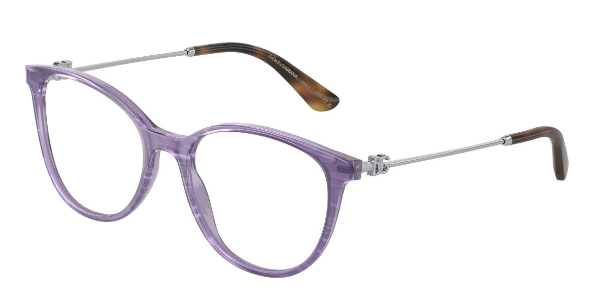 Image of Dolce & Gabbana DG3363 3407 Óculos de Grau Purple Feminino BRLPT