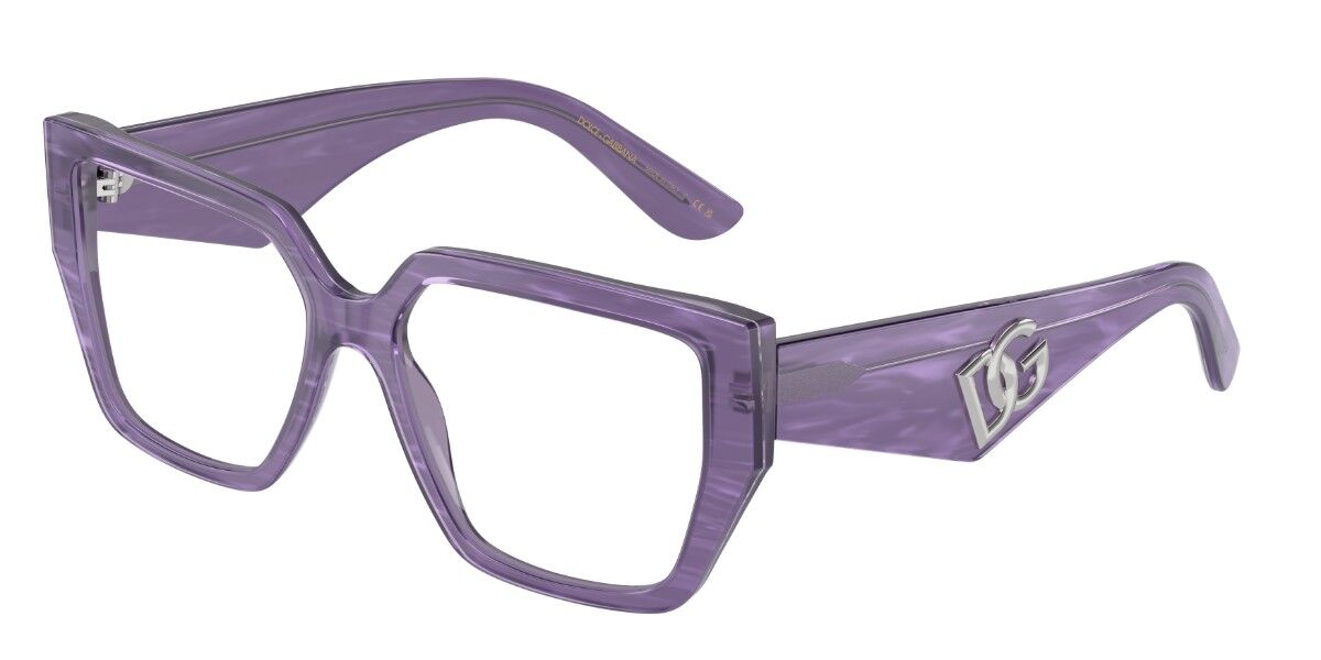 Image of Dolce & Gabbana DG3373 3407 Óculos de Grau Purple Feminino BRLPT