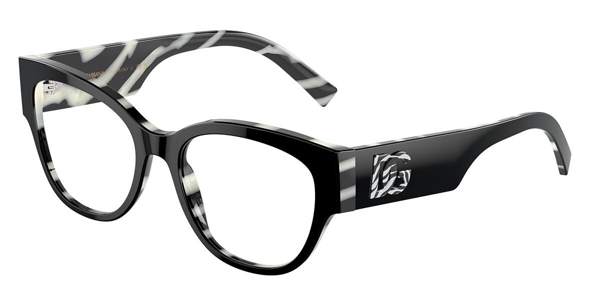 Image of Dolce & Gabbana DG3377 3372 53 Czarne Damskie Okulary Korekcyjne PL