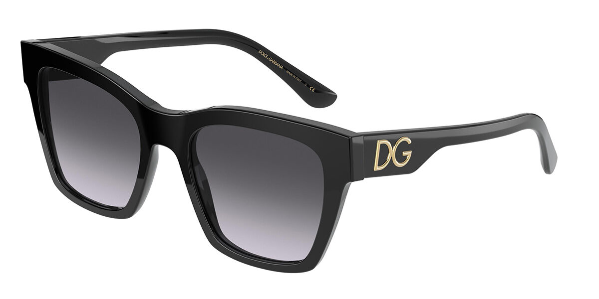Image of Dolce & Gabbana DG4384F Ajuste Asiático 501/8G Gafas de Sol para Mujer Negras ESP
