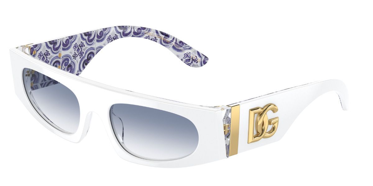 Image of Dolce & Gabbana DG4411 337119 54 Lunettes De Soleil Femme Blanches FR