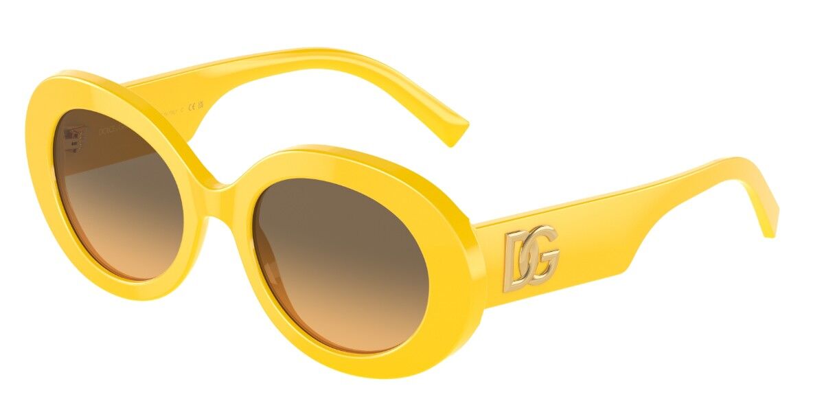 Image of Dolce & Gabbana DG4448 333411 51 Lunettes De Soleil Femme Jaunes FR