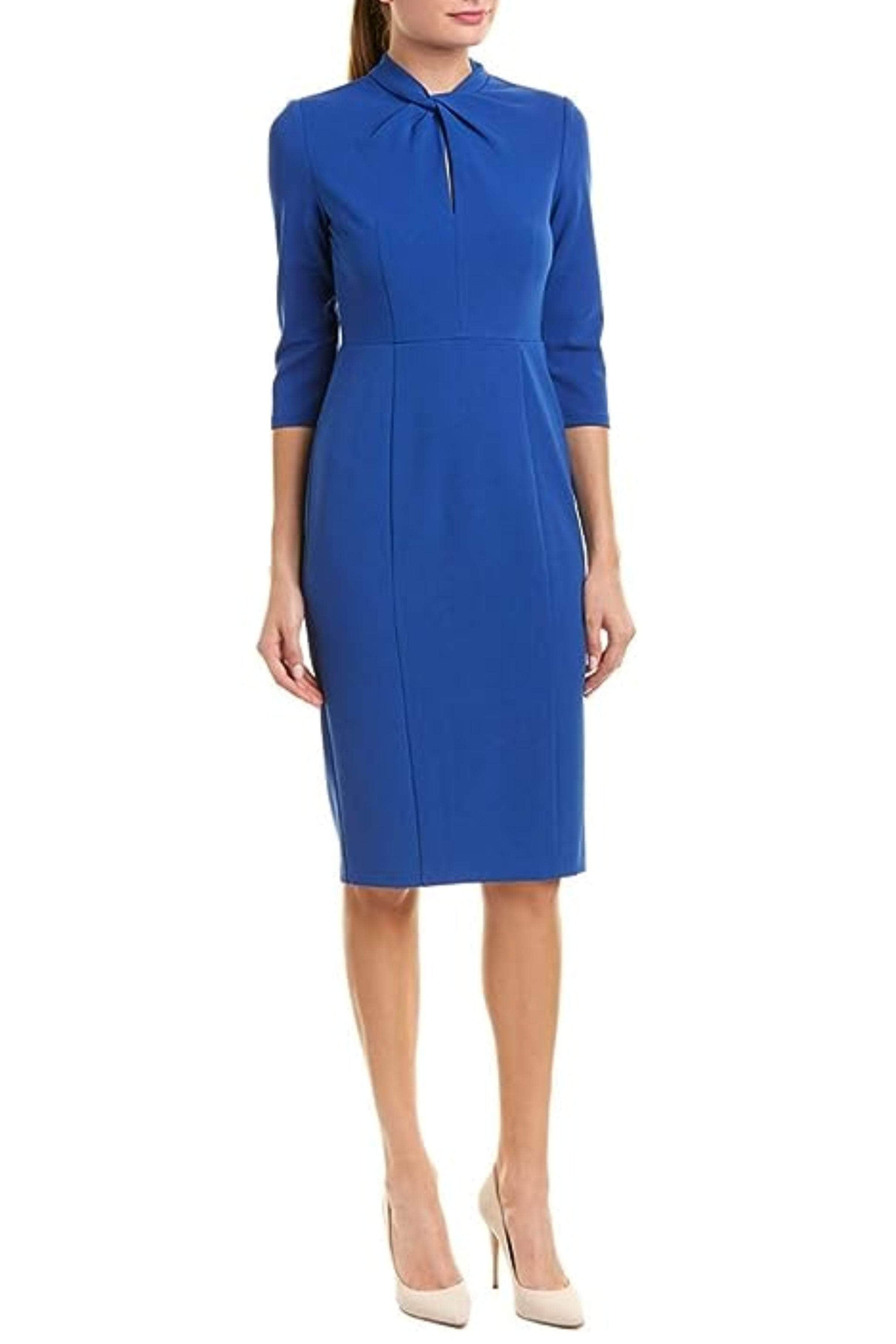 Image of Donna Morgan D6290M - Twisted Neck Sheath Dress