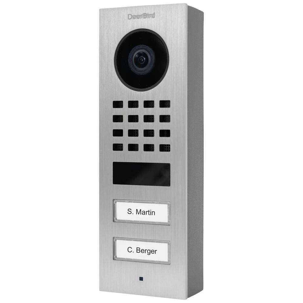 Image of DoorBird D1102V Aufputz IP video door intercom Wi-Fi LAN Outdoor panel V4A stainless steel (brushed)