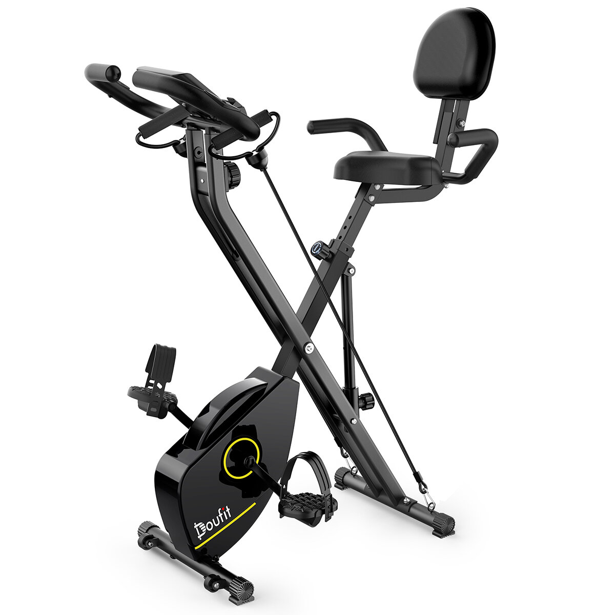 Image of Doufit EB-11 Folding Exercise Bikes 8 Levels Magnetic Resistance Adjustment 150kg Load Capacity 7 Levels of Seat Height