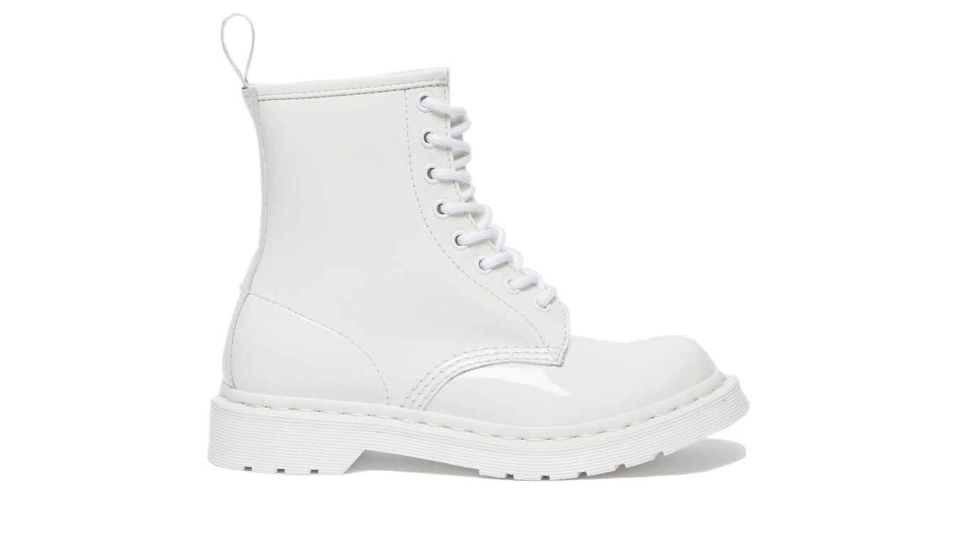 Image of Dr Martens 1460 Mono Patent Leather Lace Up Boots HU