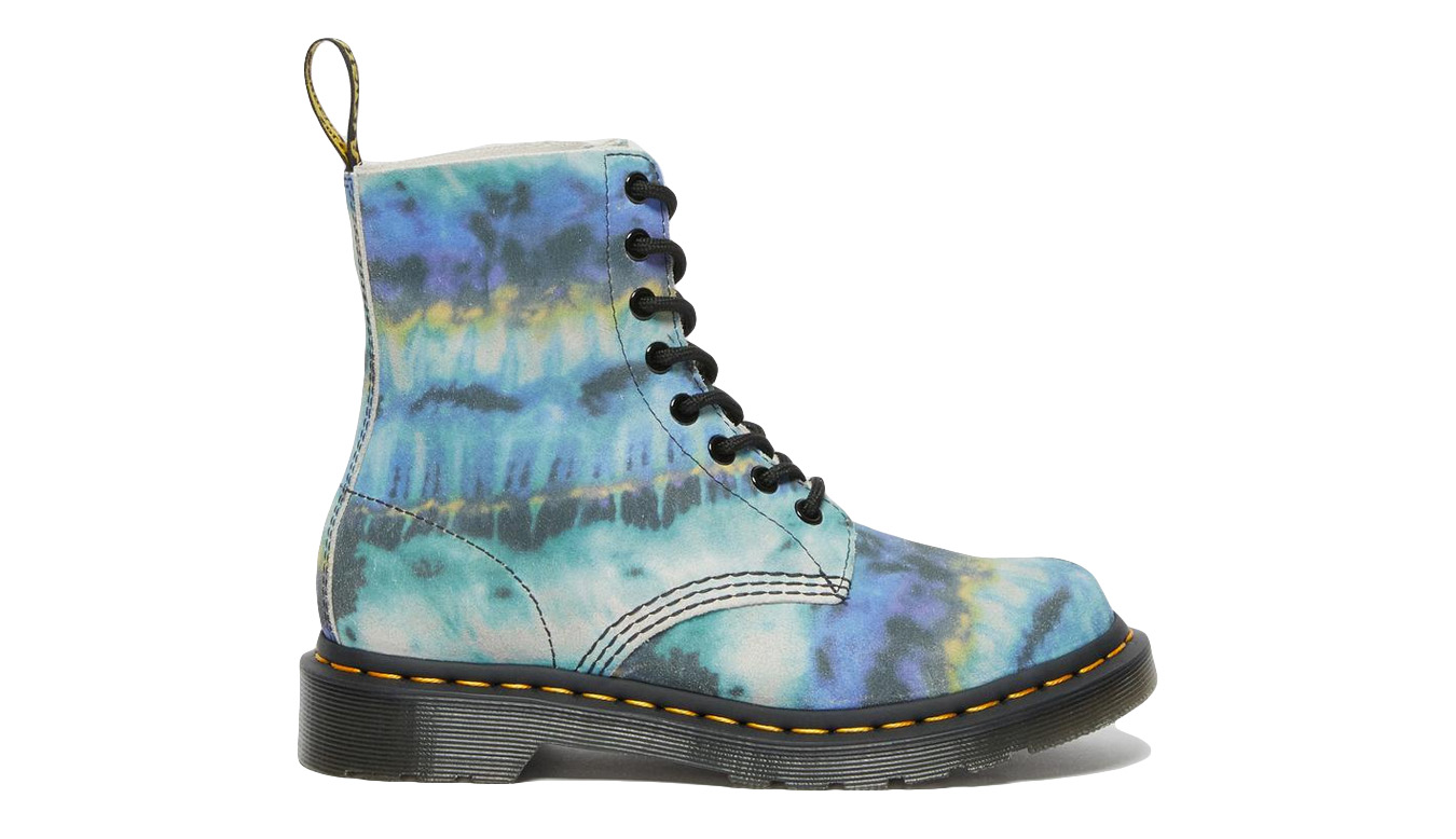 Image of Dr Martens 1460 Pascal Tie DYE Leather Lace Up Boots ESP