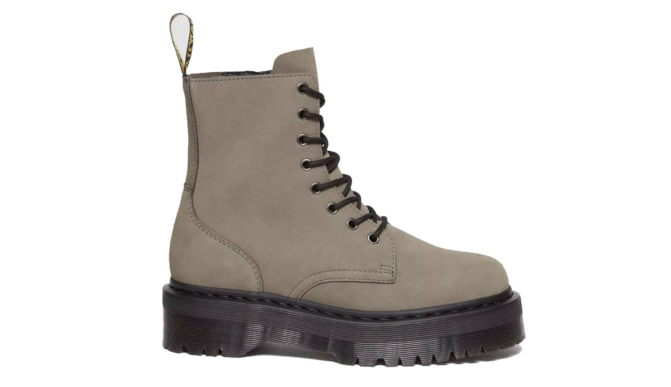 Image of Dr Martens Jadon Milled Nubuck Platform Boots CZ