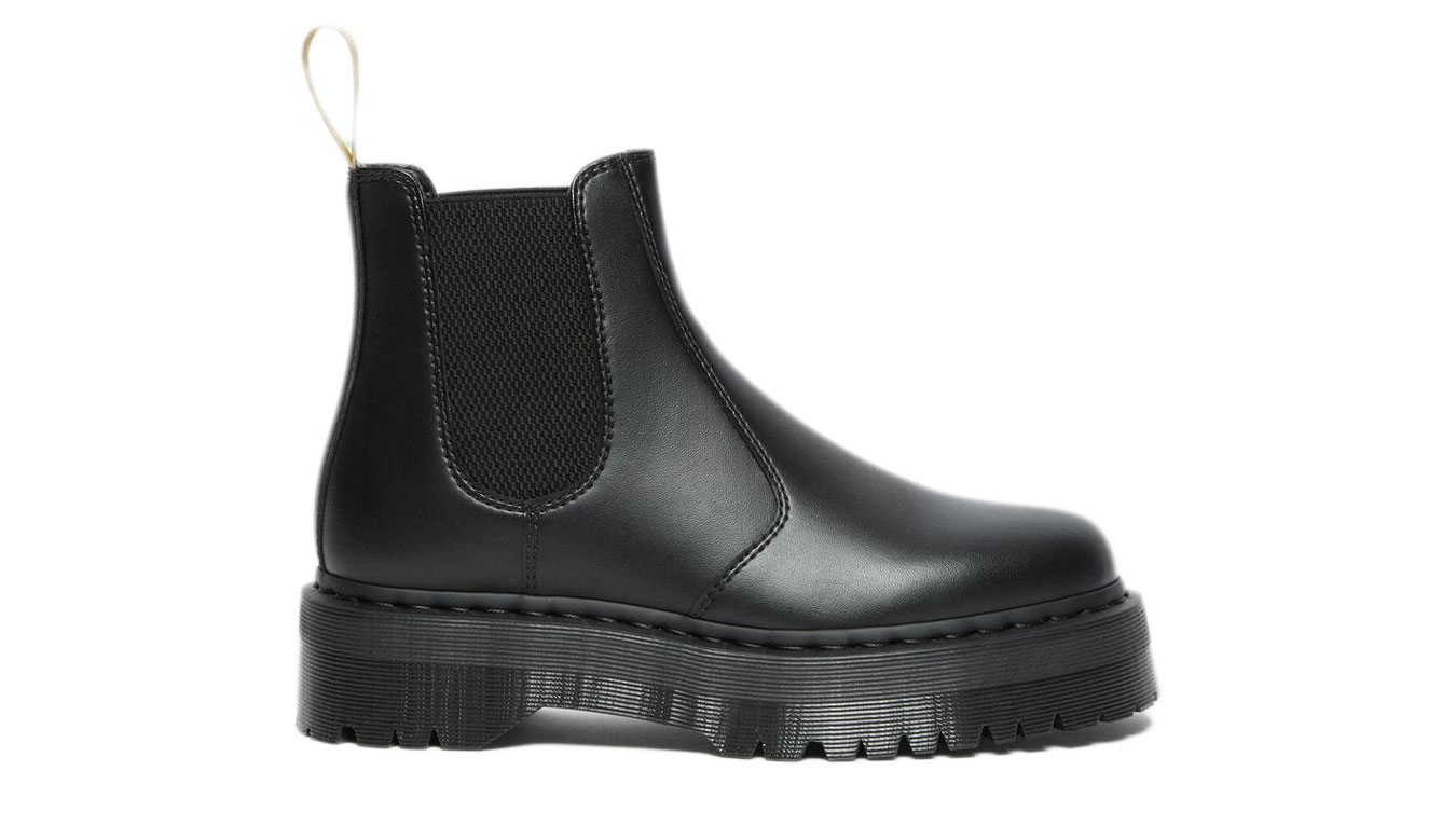 Image of Dr Martens Vegan 2976 Quad Mono Chelsea Boots HR