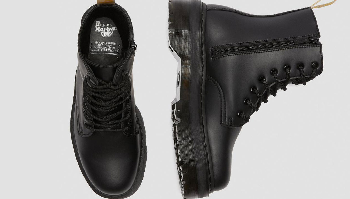 Image of Dr Martens Vegan Jadon II Mono Platform Boots HR