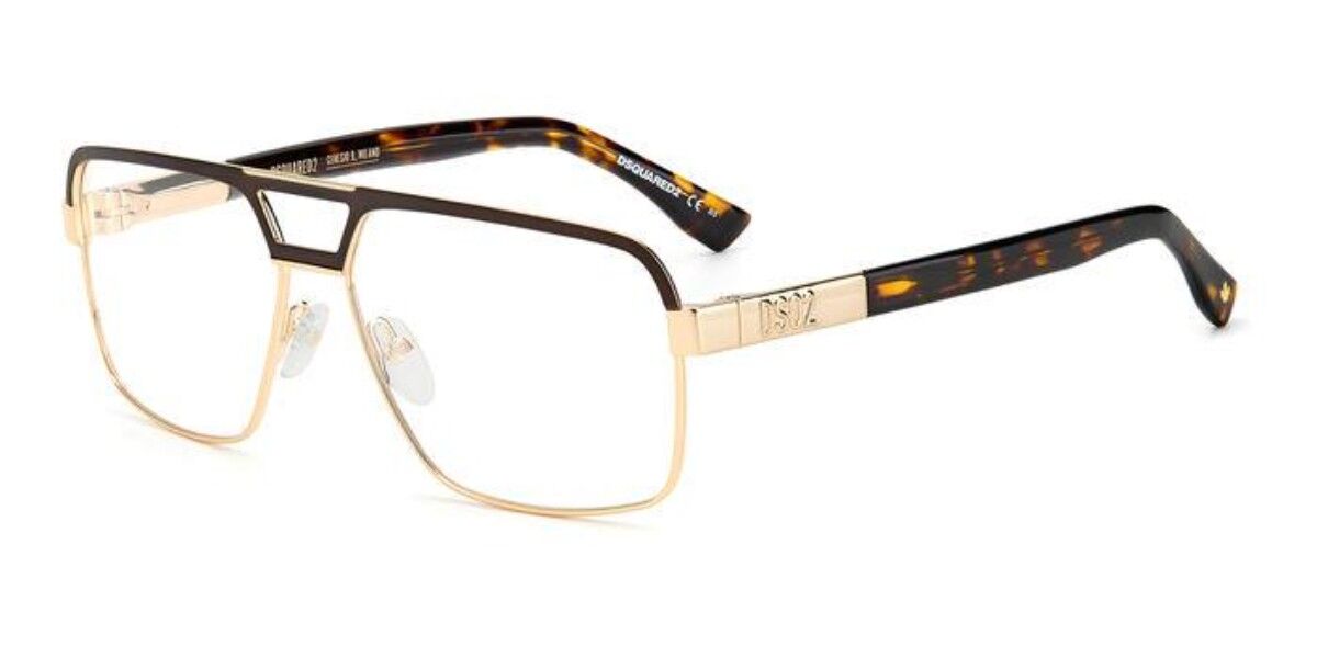 Image of Dsquared2 D2 0034 UFM 59 Brązowe Męskie Okulary Korekcyjne PL