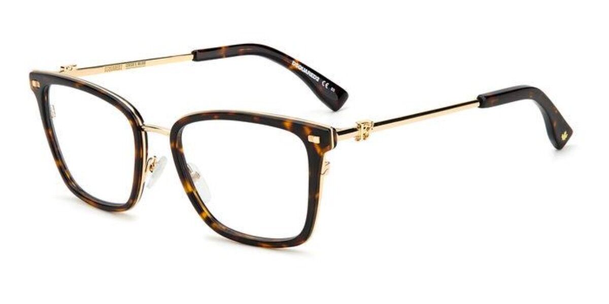 Image of Dsquared2 D2 0038 086 Óculos de Grau Tortoiseshell Feminino PRT