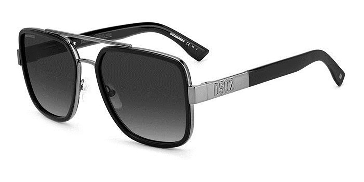 Image of Dsquared2 D2 0060/S V81/9O 58 Lunettes De Soleil Homme Noires FR