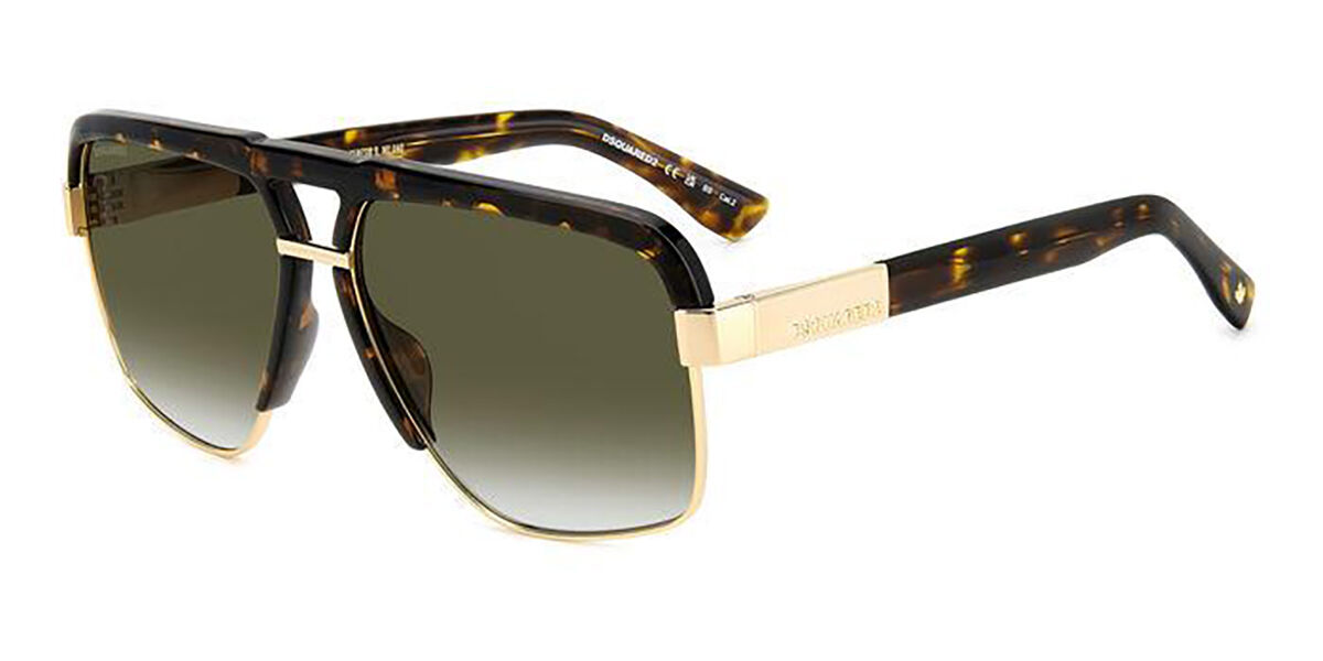 Image of Dsquared2 D2 0084/S 2IK/9K 61 Lunettes De Soleil Homme Dorées FR