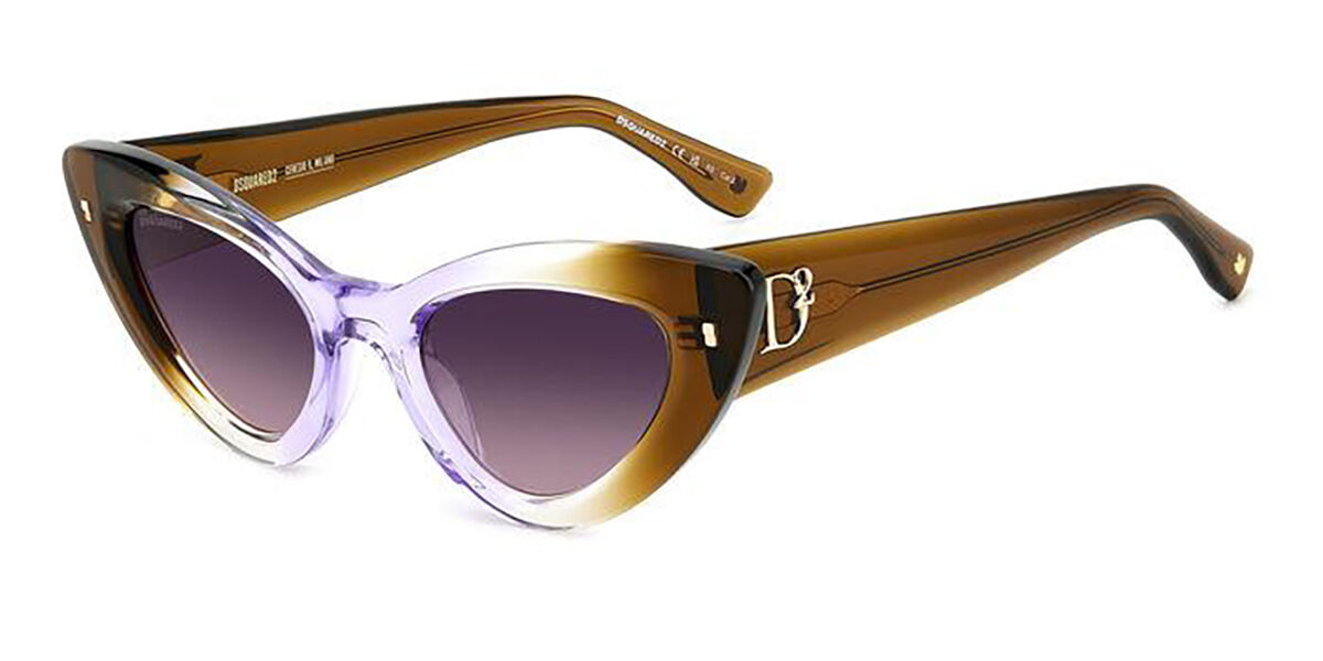 Image of Dsquared2 D2 0092/S 2RO/O9 51 Lunettes De Soleil Femme Marrons FR