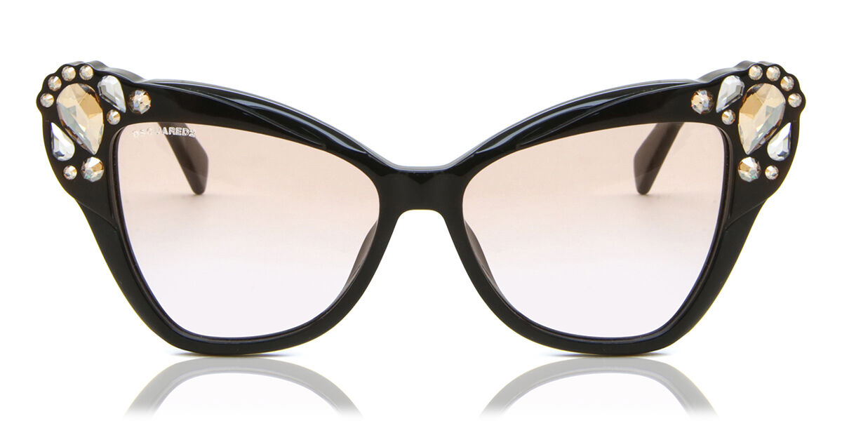 Image of Dsquared2 DQ0327 05F 53 Lunettes De Soleil Femme Noires FR