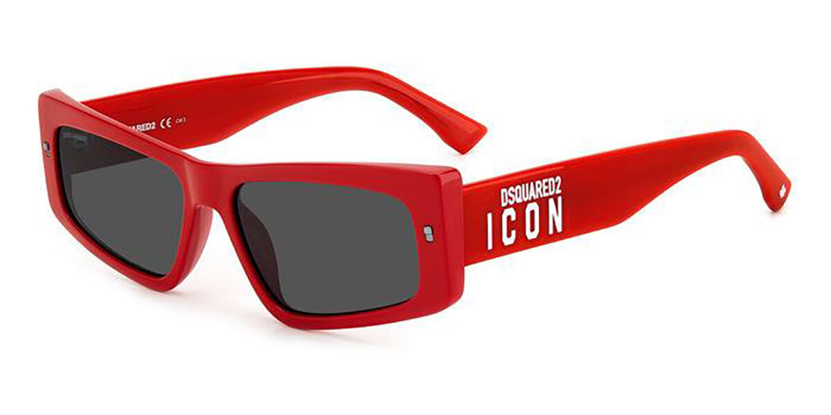 Image of Dsquared2 ICON 0007/S C9A/IR 57 Lunettes De Soleil Homme Rouges FR