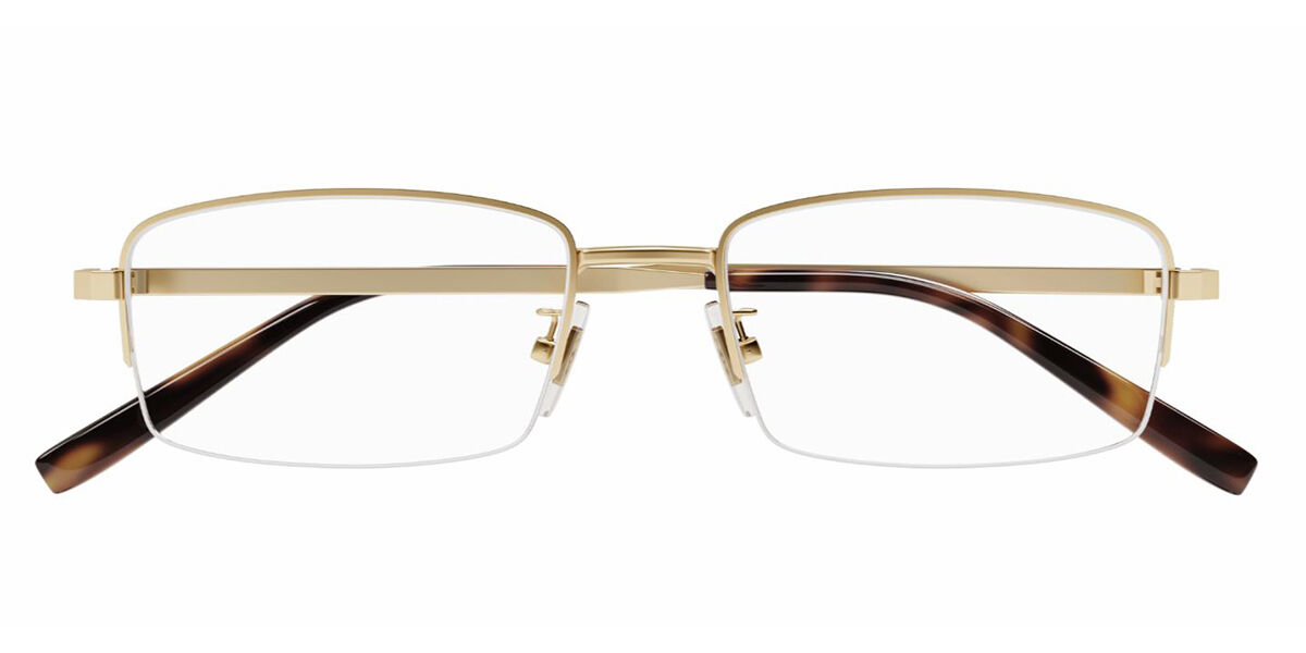 Image of Dunhill DU0016OJ Asian Fit 003 Óculos de Grau Dourados Masculino PRT