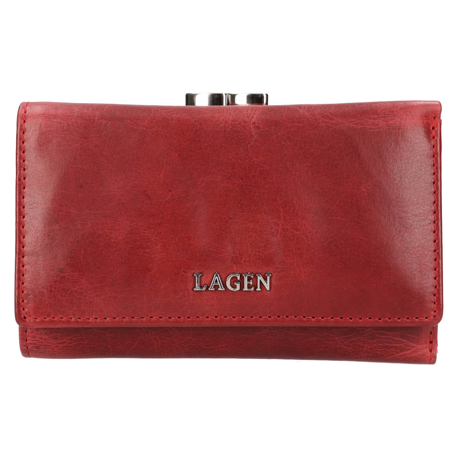 Image of Dámská kožená peněženka Lagen Jarie - červená CZ