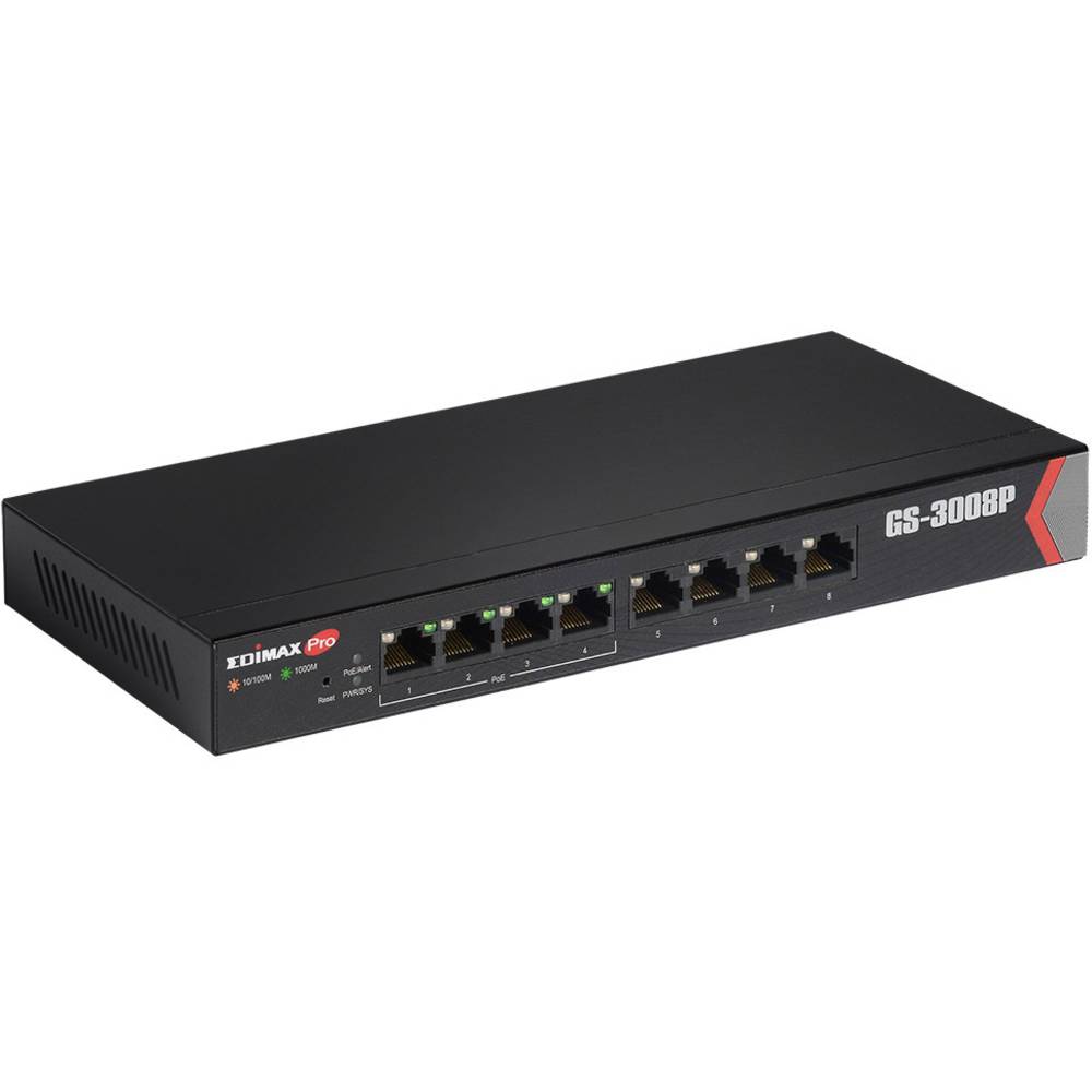 Image of EDIMAX GS-3008P Network switch 8 ports PoE