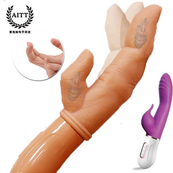 Image of ENH 812416103 toy massager eagle&#039s massager kato simulated finger clasping female masturbation vibrating stick heats up the interest of g-spot