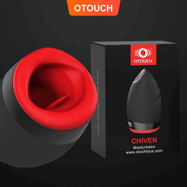 Image of ENH 814253486 toy massager otouch chiven male automatic masturbating machine mouth tongue sucking heat vibrate rotation masturbator blowjob for men