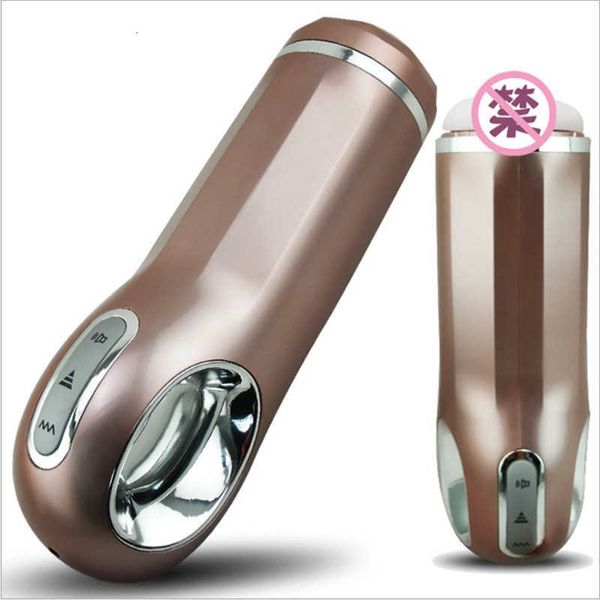 Image of ENH 826156236 toy massager nano frequency conversion vibration pronunciation aircraft cup full-automatic telescopic plug male masturbator products