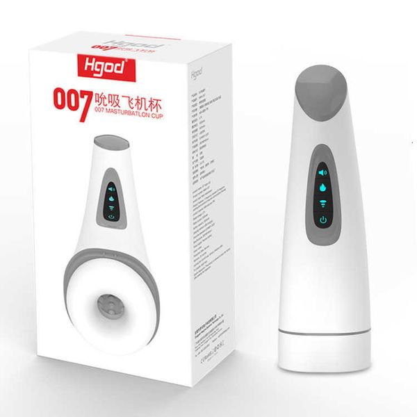 Image of ENH 826157592 toy massager mengma 007 sucking cup fully automatic vibration heating pronunciation electric airplane male masturbator interest