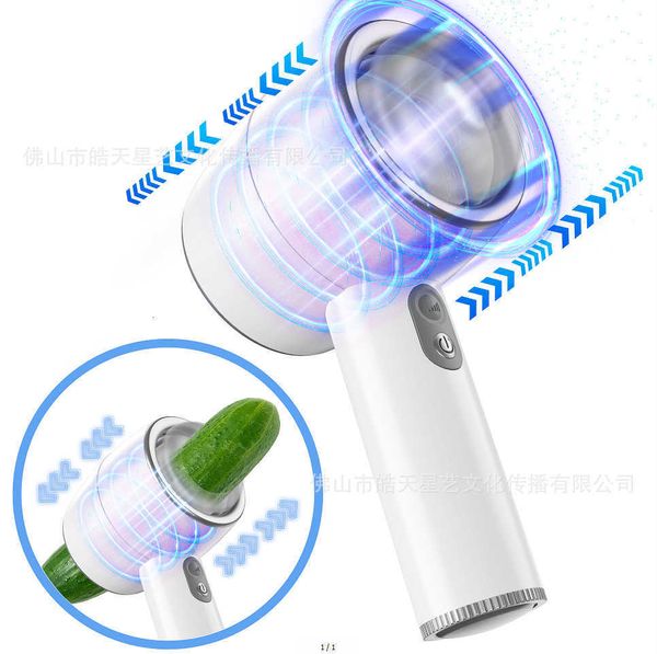Image of ENH 826163292 toy massager induction fully automatic retractable hair dryer aircraft cup male glans penis trainer vibration exercise supplies