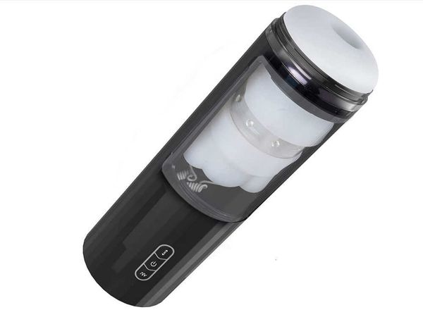 Image of ENH 826173272 toy massager men&#039s aircraft cup full-automatic telescopic sucking clip deep throat vibration for men