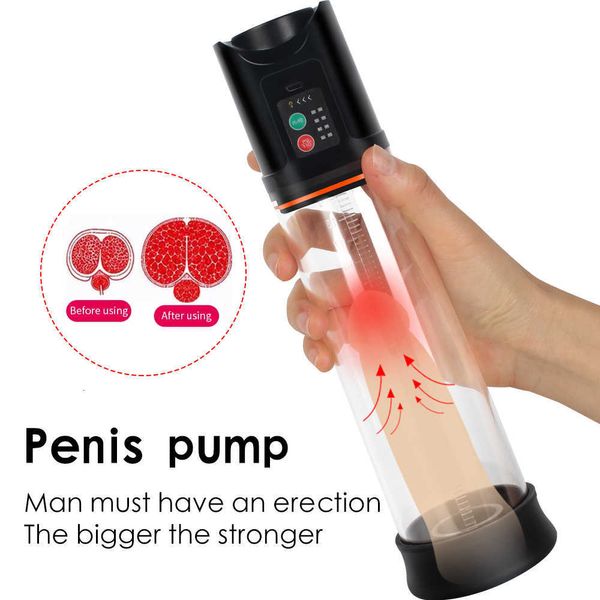 Image of ENH 826614230 full body massager vibrator male masturbator usb charging automatic penis extender vacuum pump penile erection toys for men enlarger ycci