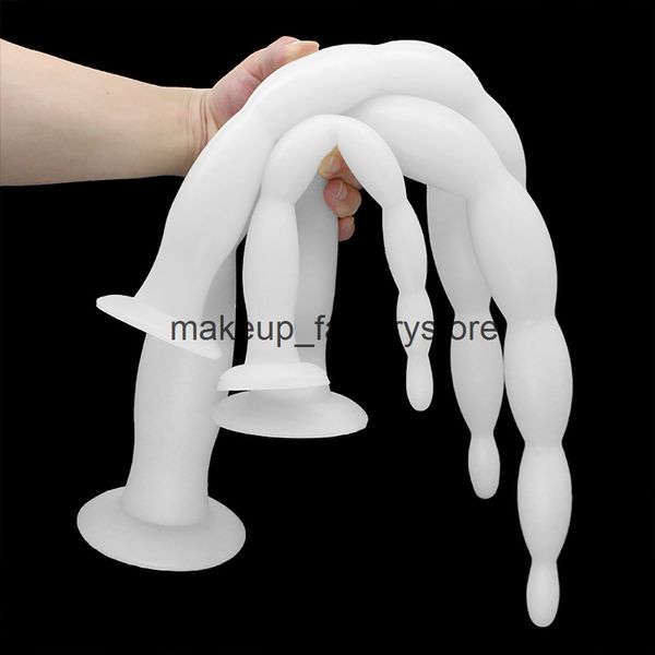 Image of ENH 827312092 toy massager massage new 60cm long anal beads plug male prostate massager silicone anus dilator butt for men women masturbate bead toys
