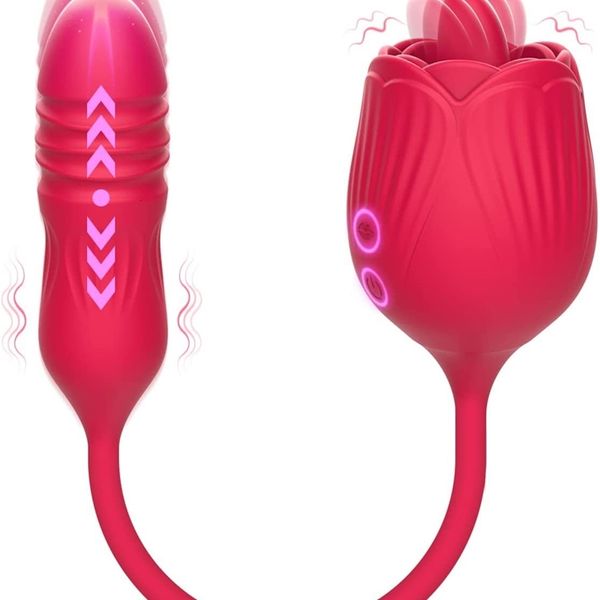 Image of ENH 828249977 vibrator toy massager new rose toy vibrating sucking extend love egg masturbator dildo nipple toys for women mamj