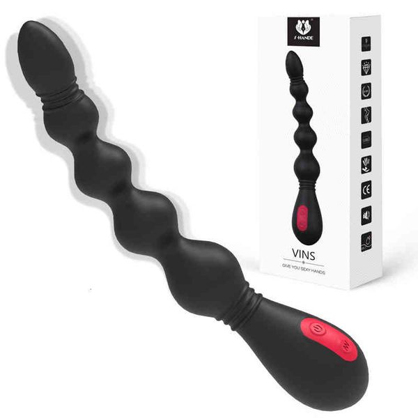 Image of ENH 829532721 toys masager vibrator massager rod anal bead pulling plug multi frequency vibration remote control backyard electric flirting male and femal