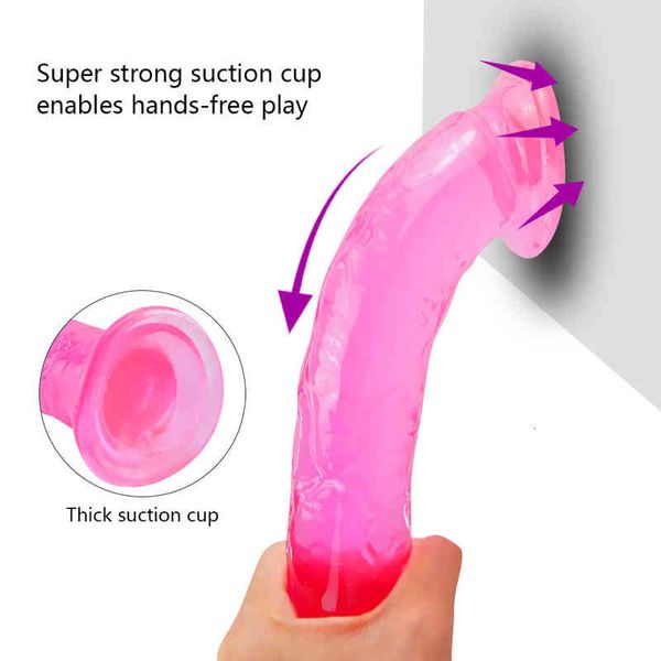 Image of ENH 831121496 full body massager toys masager women&#039s dildo suction cup anal realistic penis toys massager female masturbator dildos g-spot orgasm fa