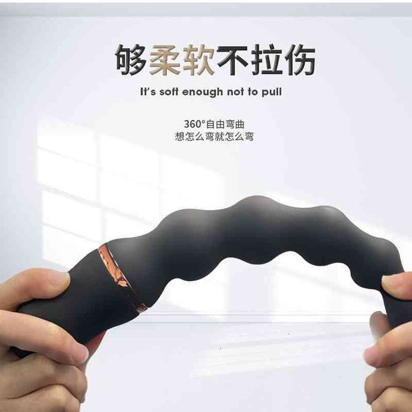 Image of ENH 831521912 toys masager vibrator toy massager fun silicone beaded wolf tooth stick men&#039s anal plug masturbation device prostate m0ri zwg7 5y72