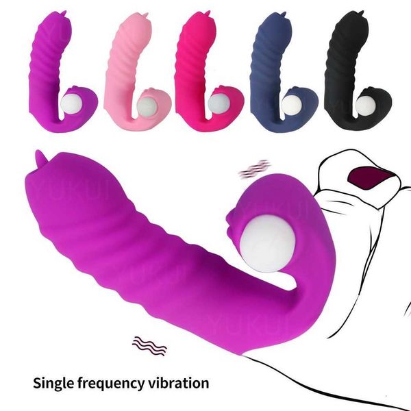 Image of ENH 833270742 toy vibrator finger cover tongue licking massager toys for women g spot orgasm clitoris stimulate couple flirting masturbator ek6f jt80
