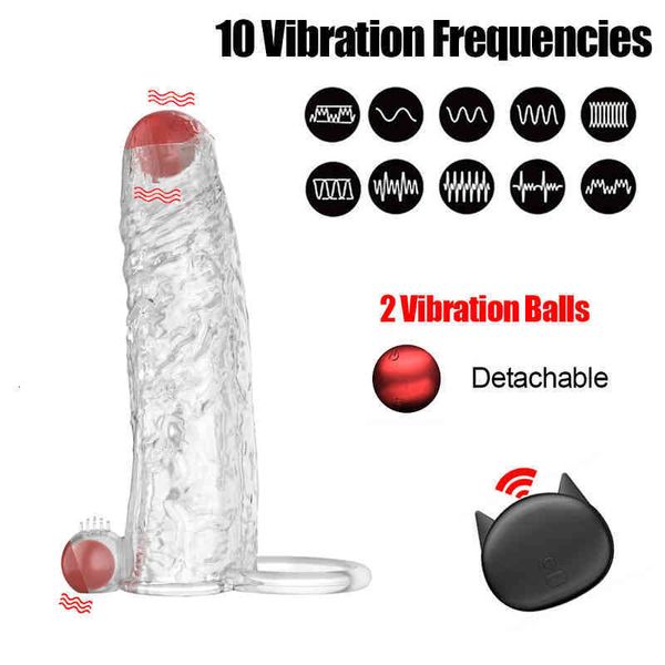 Image of ENH 833437990 toys masager massager vibrator toys penis cock male vibrating ring sleeve for dick delay ejaculation enlargement dildo shop ules i82n